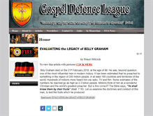Tablet Screenshot of gospeldefenceleague.org